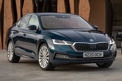 2020 Skoda Octavia UK model front view