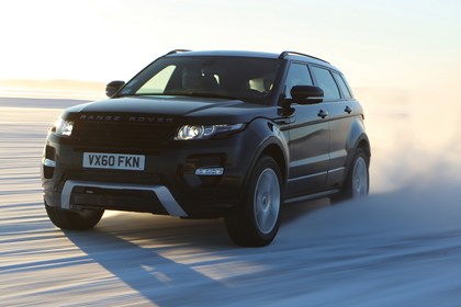 Range Rover Evoque used car buying guide - front view, driving in snow