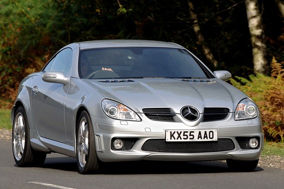 Mercedes-Benz SLK Convertible 55 2d Tip Auto specs & dimensions | Parkers