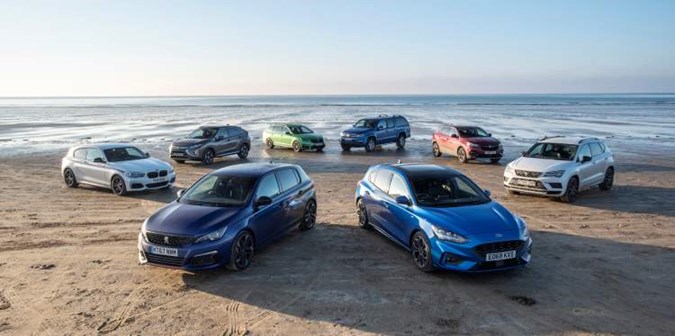 A selection of news cars, ranging in tax – all based on CO2