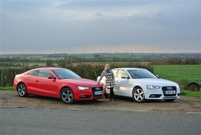 audi a5 coupe taking on the a4 saloon parkers audi a5 coupe taking on the a4 saloon