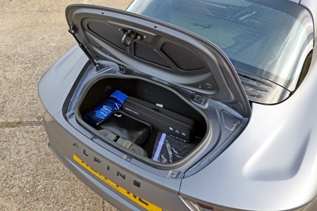 Alpine A110 2021 Practicality Boot Space Dimensions Parkers