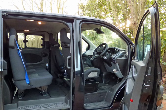 Ford Transit Custom MS-RT R-Spec auto review - doors open interior