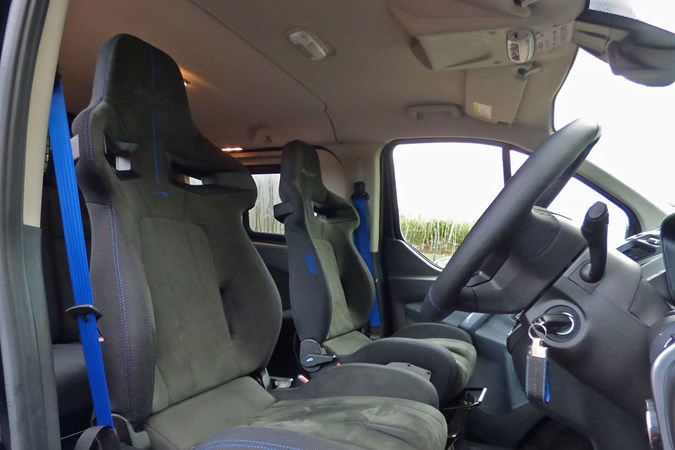 Ford Transit Custom MS-RT R-Spec auto review - front seats