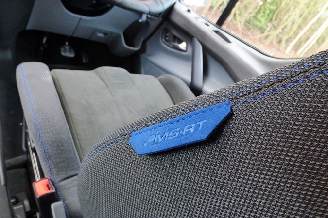 Ford Transit Custom MS-RT R-Spec auto review - seat label