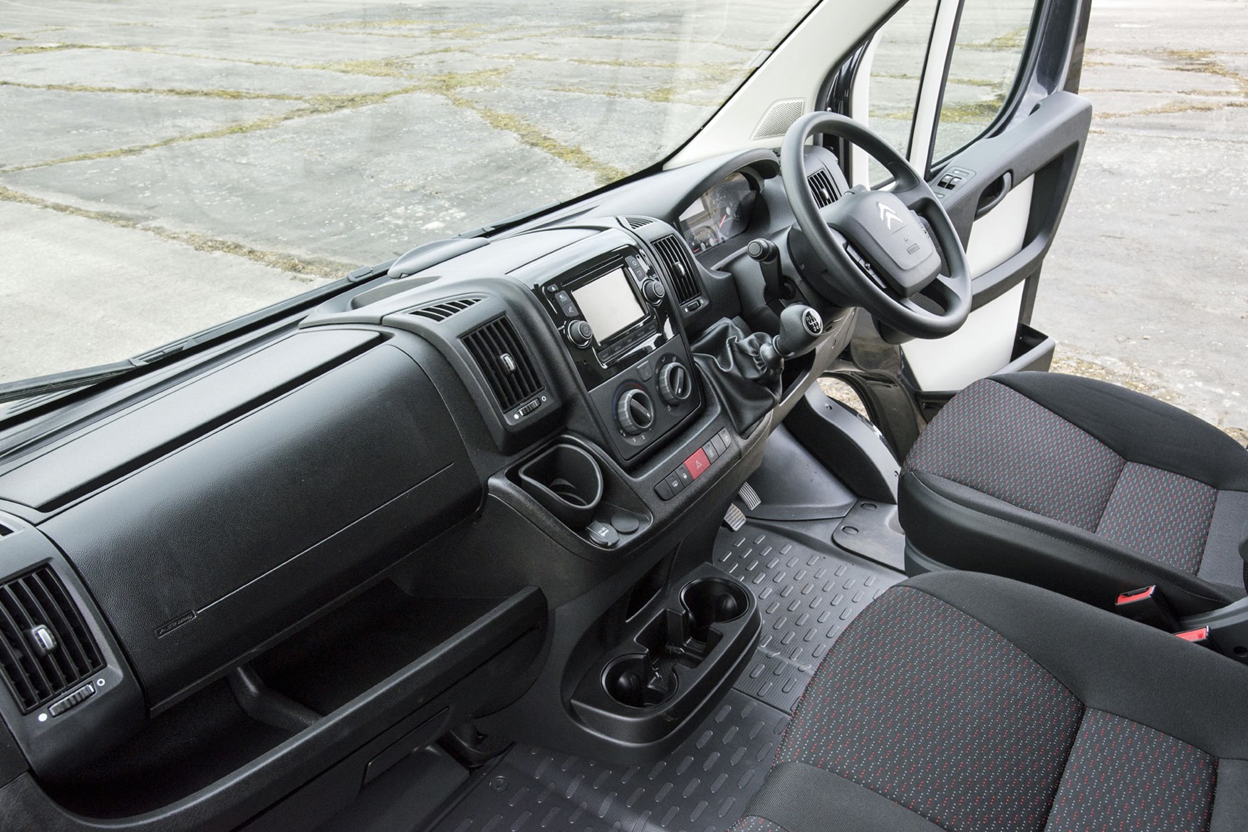 Citroen Relay review - cab interior, dash board, storage