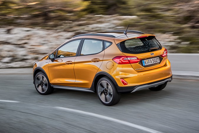 Ford Fiesta Active rear driving shot