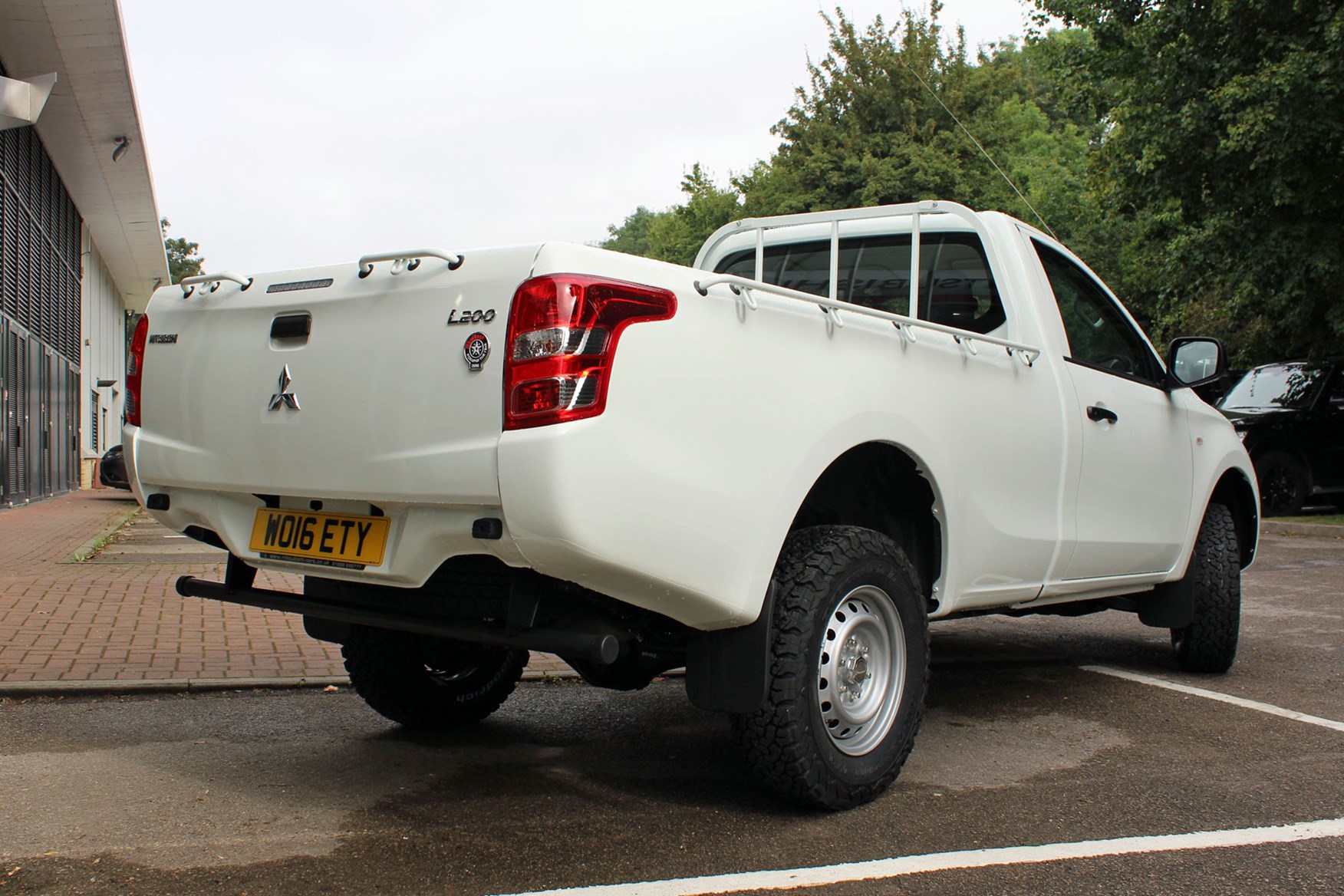 Mitsubishi L200 4Life Single Cab review - rear view, white