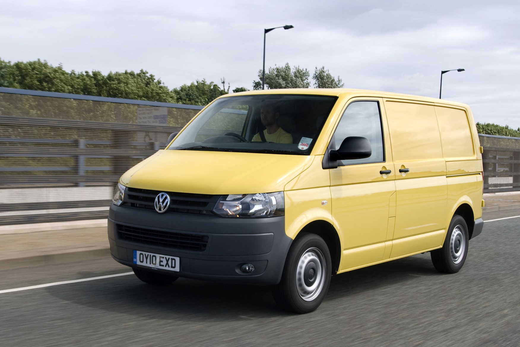 VW Transporter T5 (2010-2015) front view driving