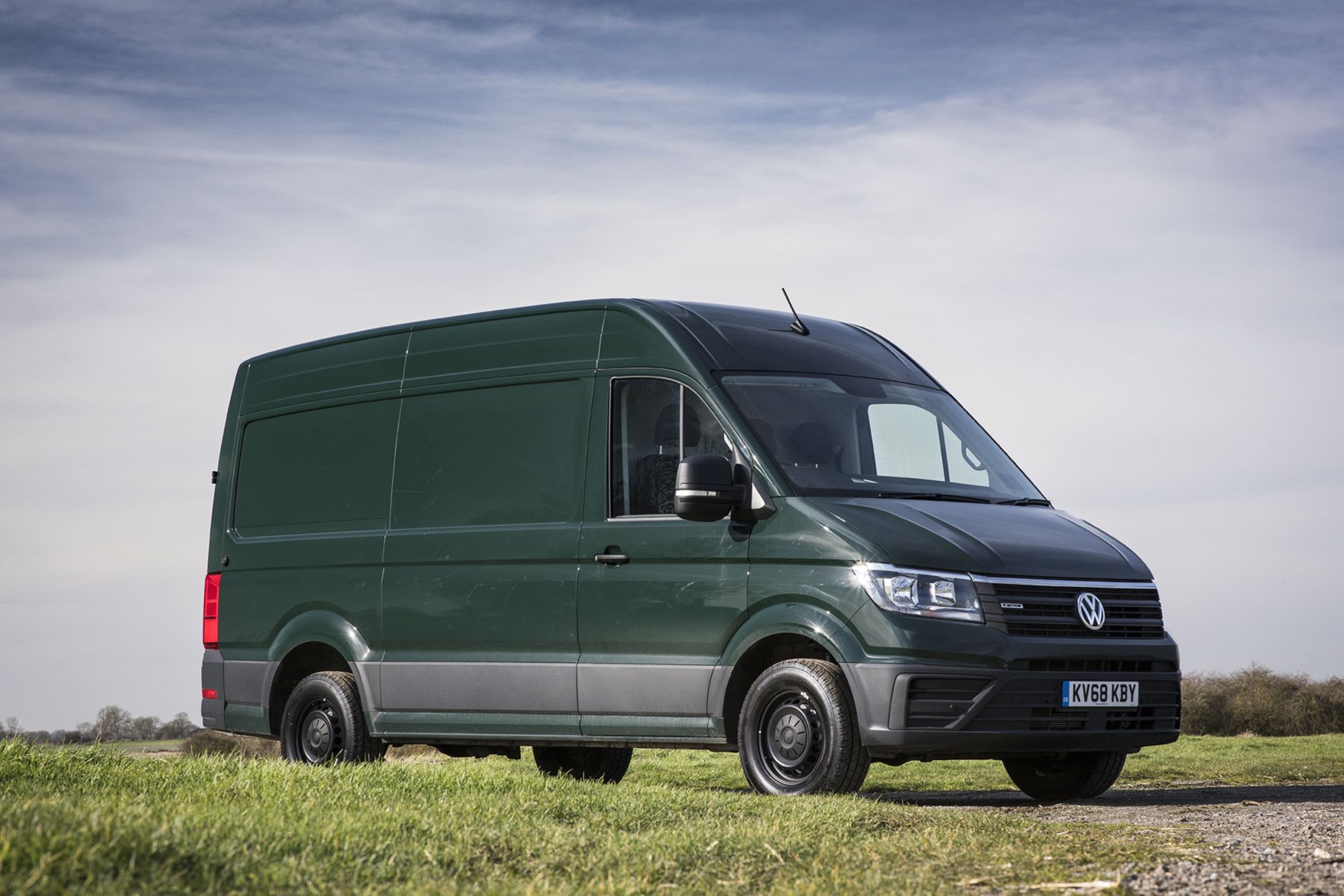 VW Crafter 4Motion review - Ontario Green, front view