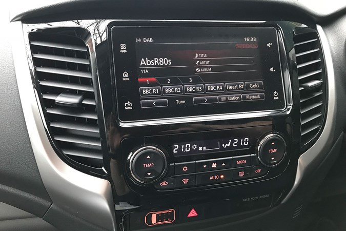 Mitsubishi L200 has Apple CarPlay, DAB and Android Auto SDA - but no sat nav