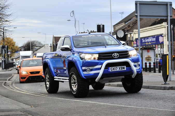 Toyota Hilux Bruiser review - front view driving in traffic