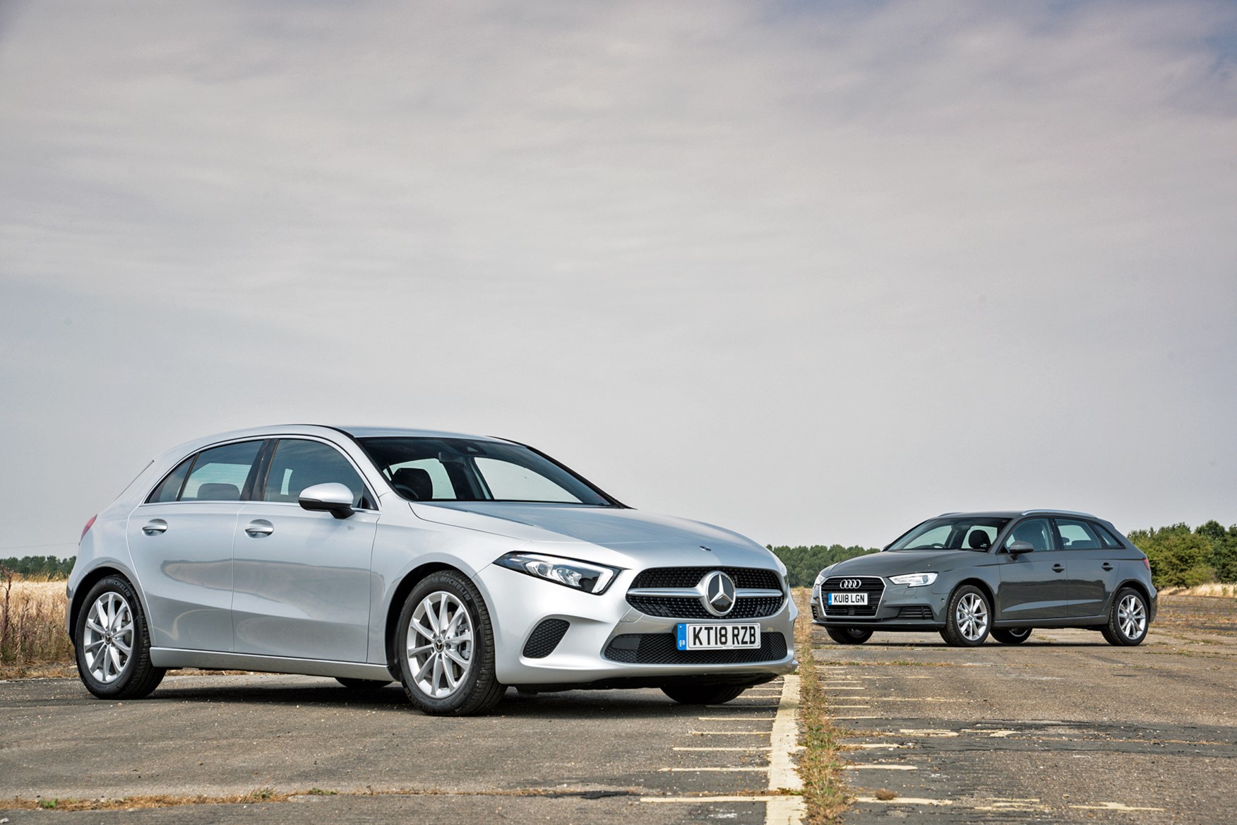 MercedesBenz AClass vs Audi A3 Sportback Parkers