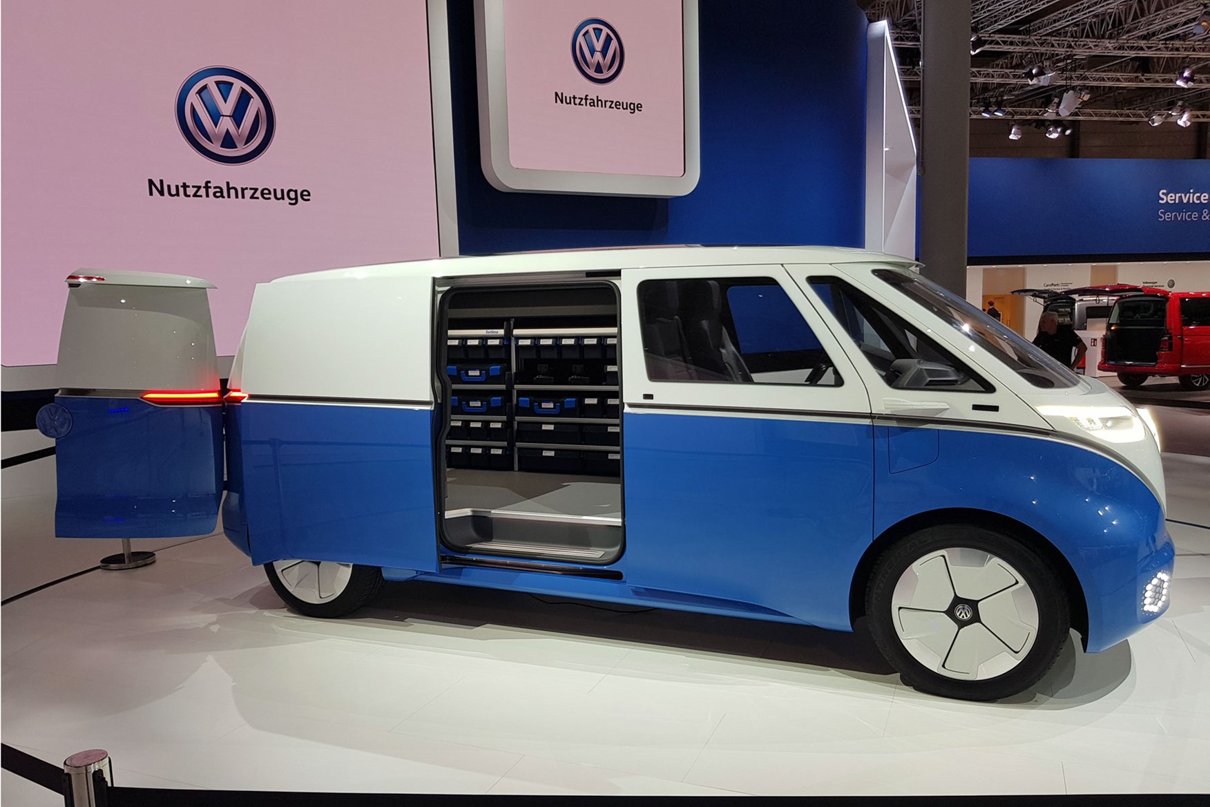 Vw Id Buzz Cargo All Electric Van Concept World Debut At The 2018 Iaa ...