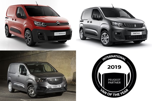Citroen Berlingo, Peugeot Partner and Vauxhall Combo voted International Van  of the Year 2019 | Parkers