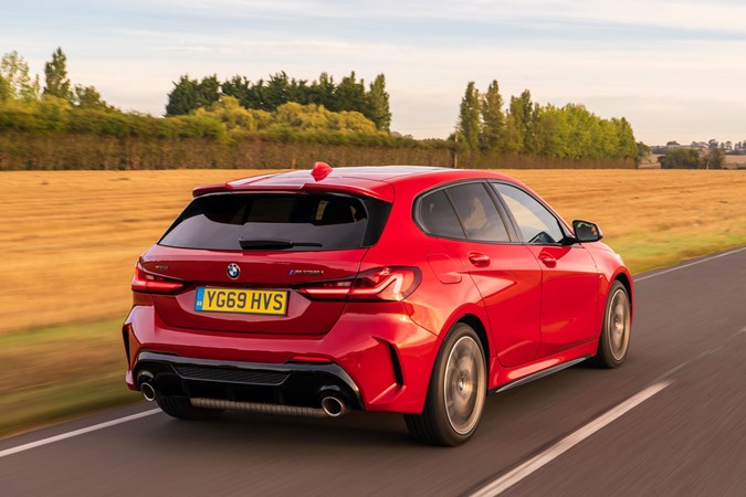 2019 BMW M135i xDrive rear driving