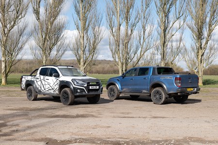 Ford Ranger Raptor Vs Isuzu D Max Xtr Twin Test Review Battle Of The Ultimate Off Road Lifestyle Pickups Parkers