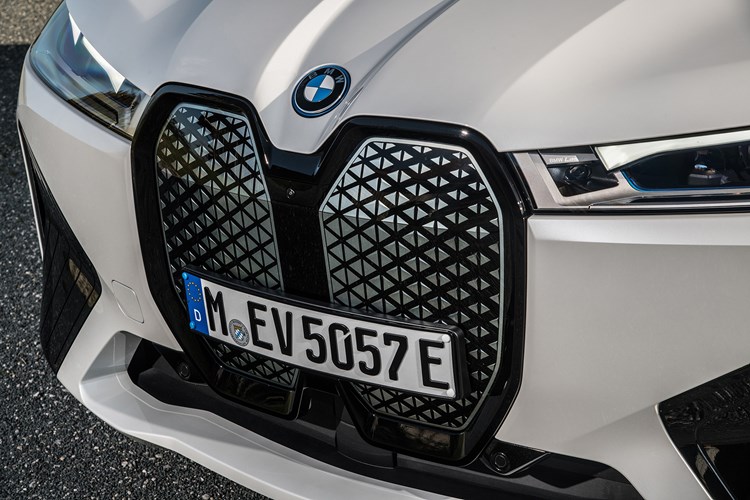 BMW iX review (2021) exterior view, grille