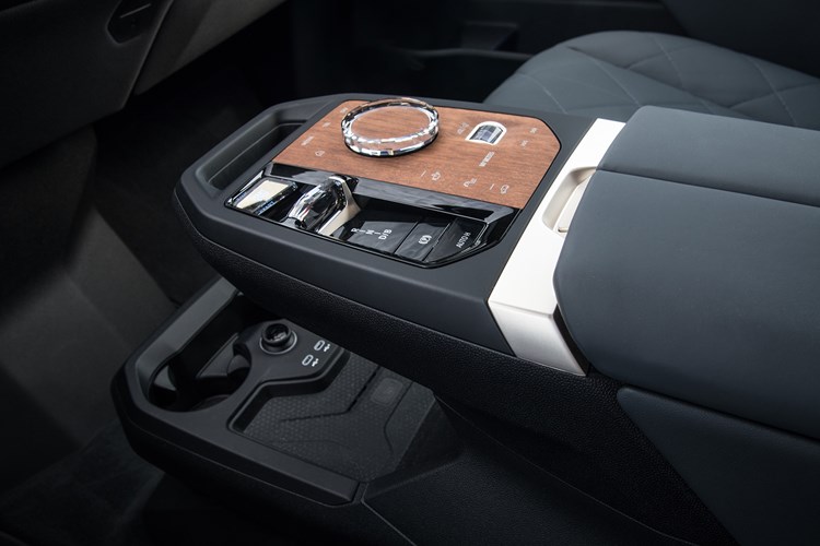 BMW iX review (2021) interior view, transmission selector