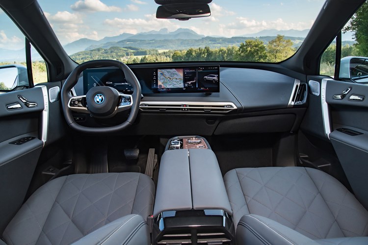 BMW iX review (2021) interior view