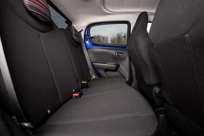 Citroen C1 review (2022) interior, rear seats