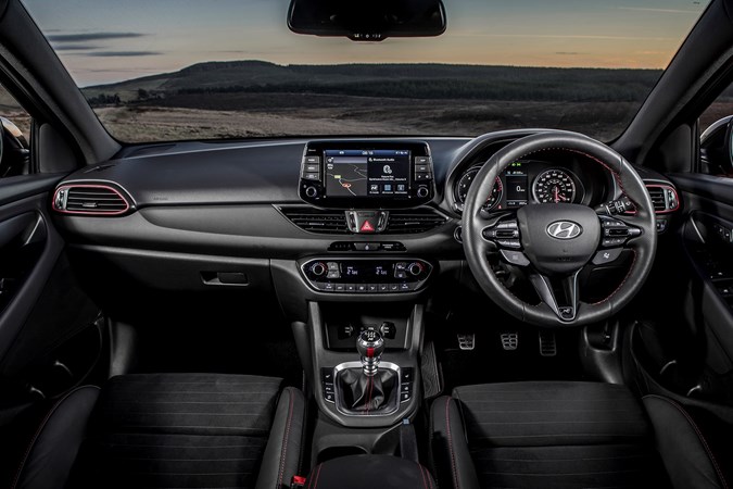 Hyundai i30 N Fastback (2020) view from driver's seat