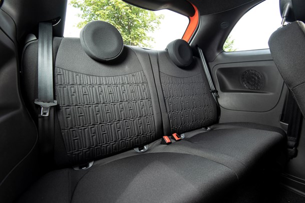 Fiat 500 review - hatchback, interior, rear seats