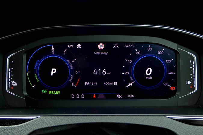 VW Passat Estate GTE digital dials 2019 