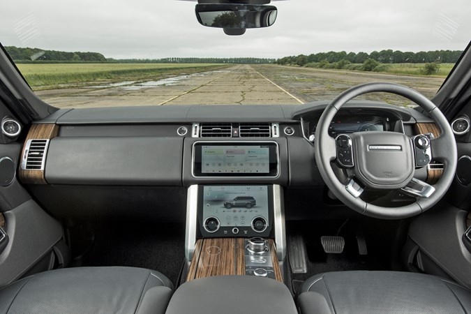 Blue 2019 Range Rover Autobiography P400e interior