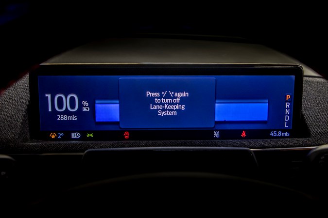 2021 Ford Mustang Mach-E dial screen