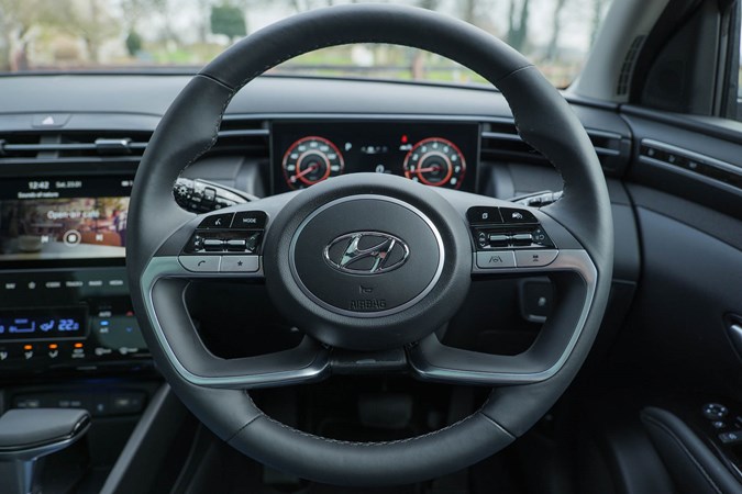 Hyundai Tucson - behind wheel