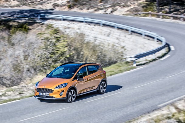 Ford Fiesta Active driving front view