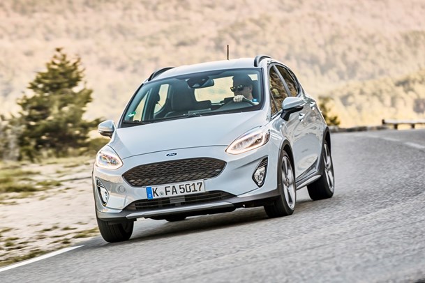 Ford Fiesta Active cornering shot