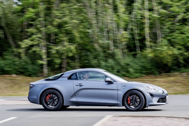 Alpine A110S 2020 handling, grey