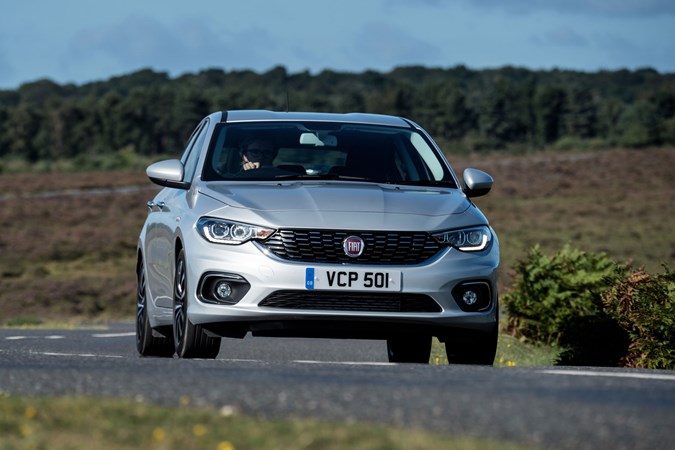 Fiat Tipo hatchback driving