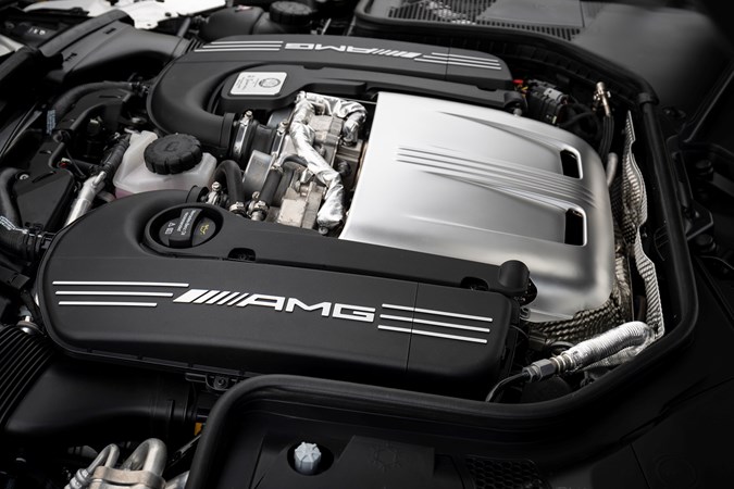 The 4.0-litre engine in the Mercedes-AMG C 63 Coupe
