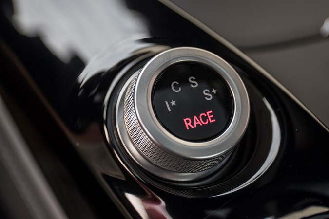 Drive mode controller in the Mercedes-AMG GT Coupe including Race mode