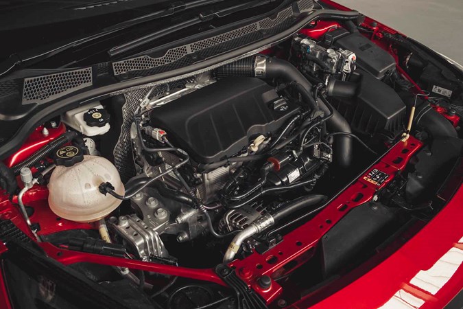 Vauxhall Astra 2019 red engine bay