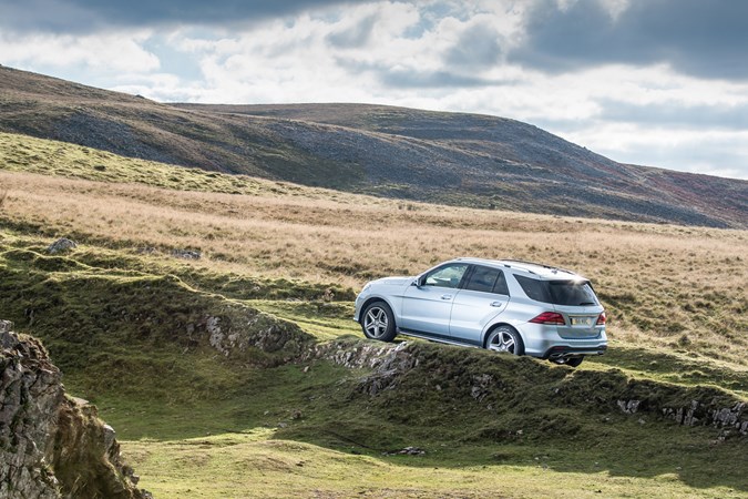 Off-road in the Mercedes GLE 