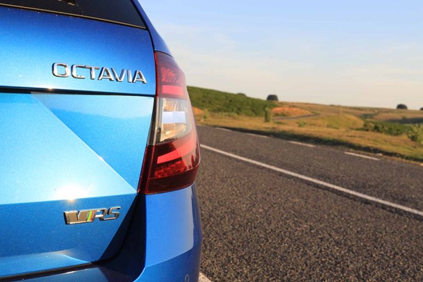 2020 Skoda Octavia Estate vRS badge