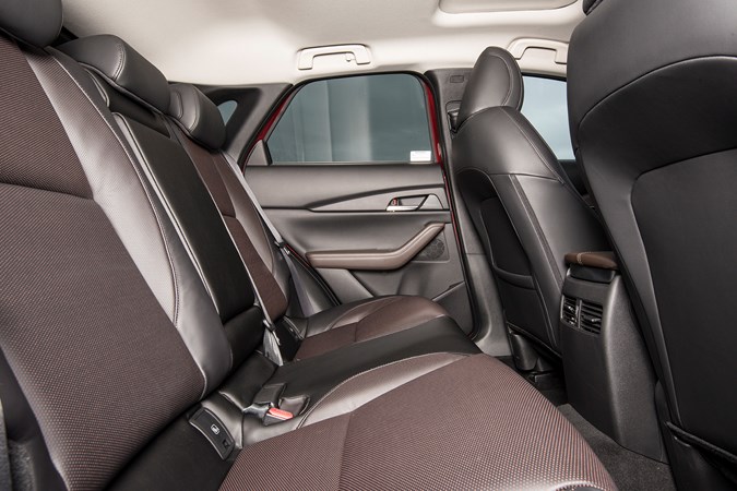 Mazda CX-30 reaat seats, brown interior 2019
