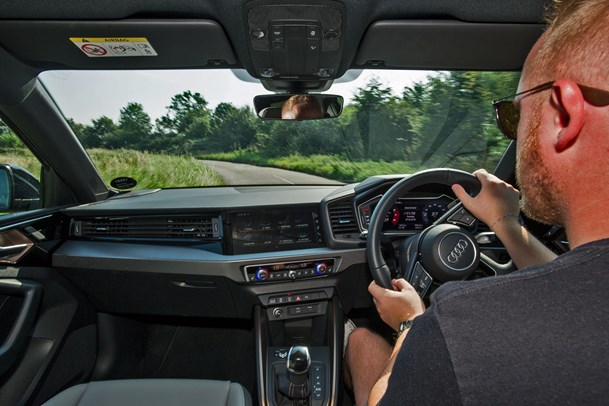 2019 Audi A1 S Line Style Edition interior driving
