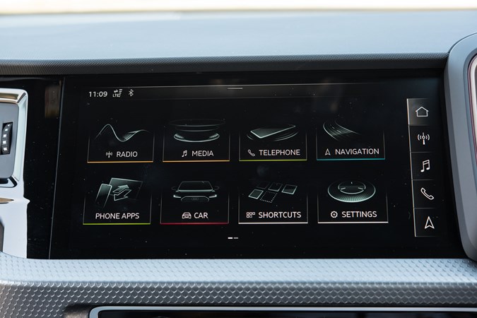 2019 Audi A1 MMI Touch infotainment screen