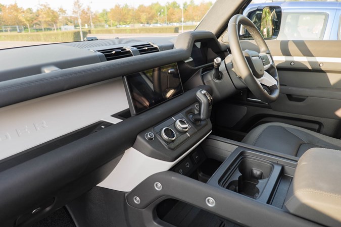Land Rover Defender (2020) interior, white