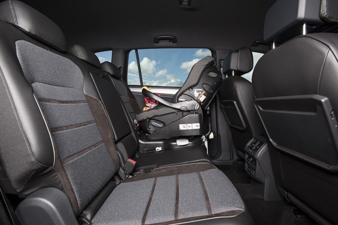SEAT Tarraco long-term test review - rear seats with Isofix child seat installed