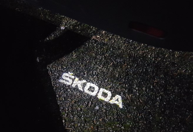 Skoda LED Logo in door panel