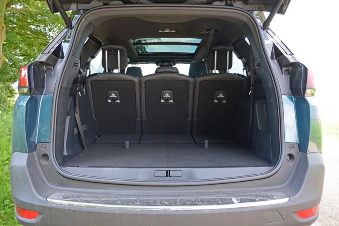 Peugeot 5008 SUV boot five-seater configuration