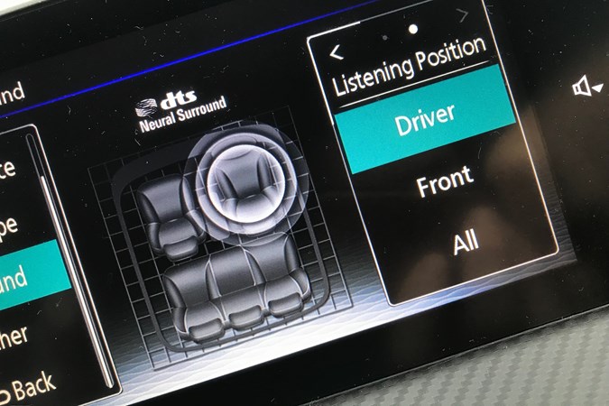 Mitsubishi Eclipse Cross driver surround sound setting dts Rockford Fosgate