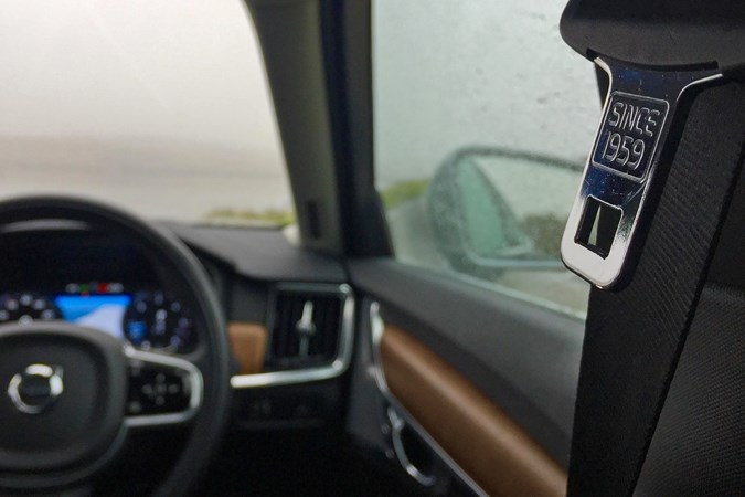 2017 Volvo S90 'Since 1959' seatbelt detail