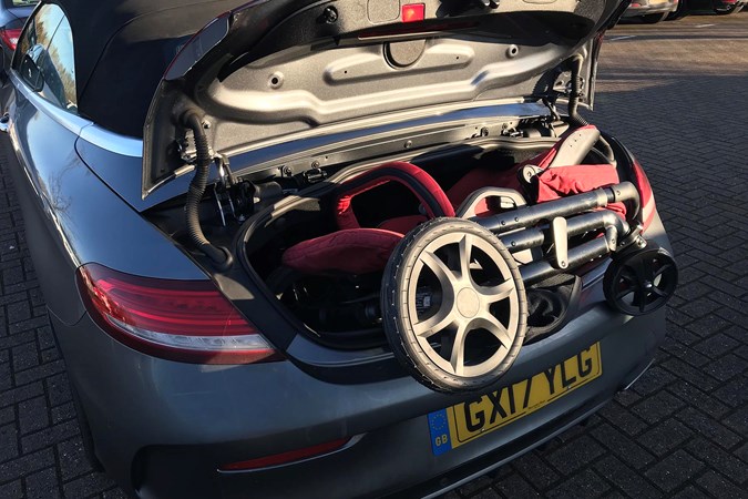 Try the buggy in the C-Class boot width-wise?